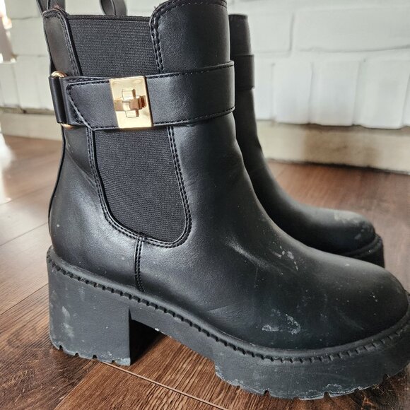 Faux leather boots - Picture 1 of 4